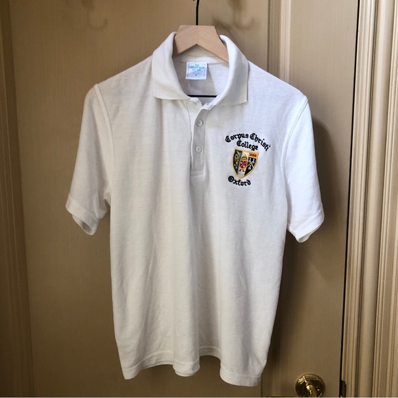 University of Oxford Corpus Christi College Custom Polo Shirt, White, Size Small - Picture 13 of 16